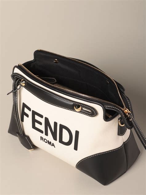 white vintage fendi bag|fendi vintage denim bag.